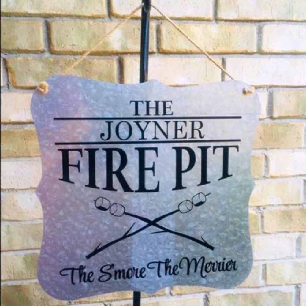 Personalized Fire Pit Sign | Great Gift for Camper